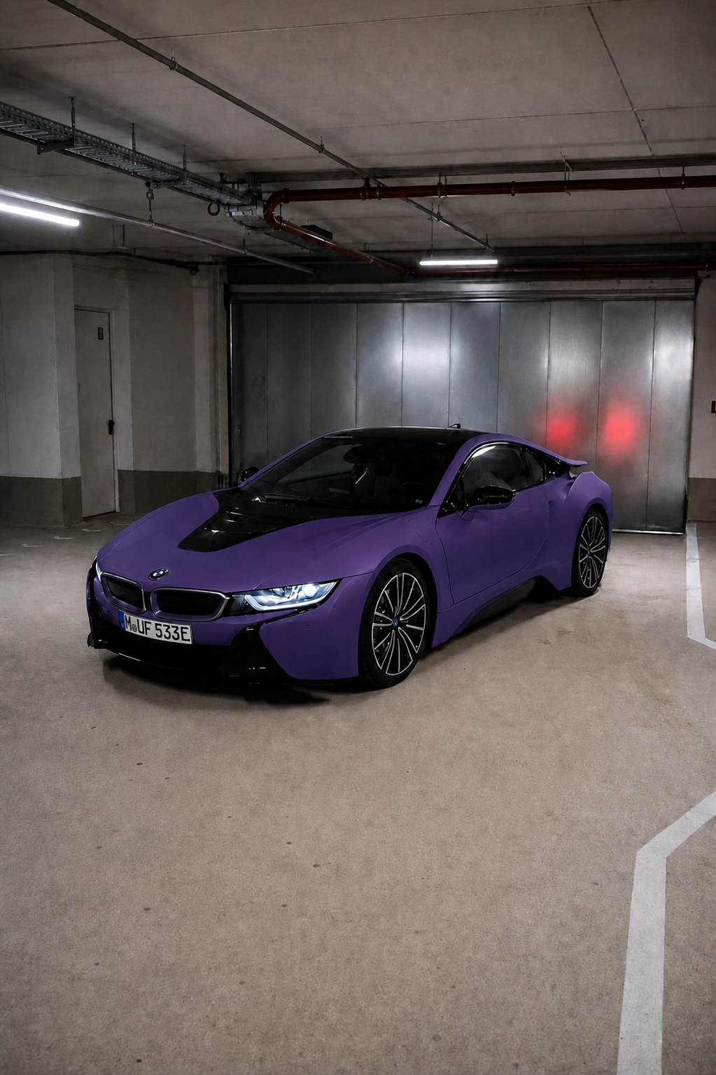 Matte Purple Wrap BMW i8
