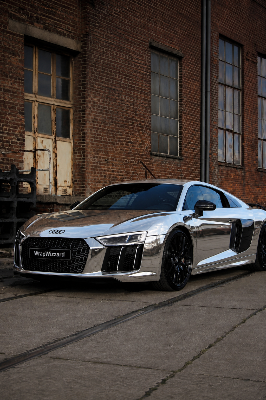 Chrome Silver Wrap Audi R8