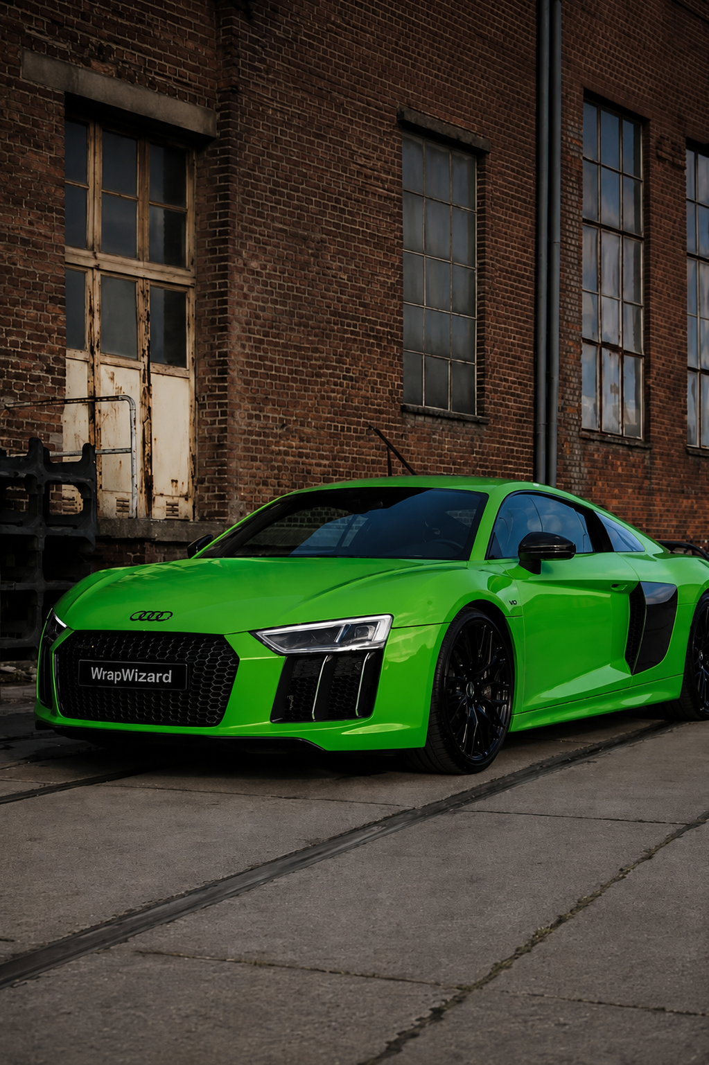 Green Metallic Wrap Audi R8
