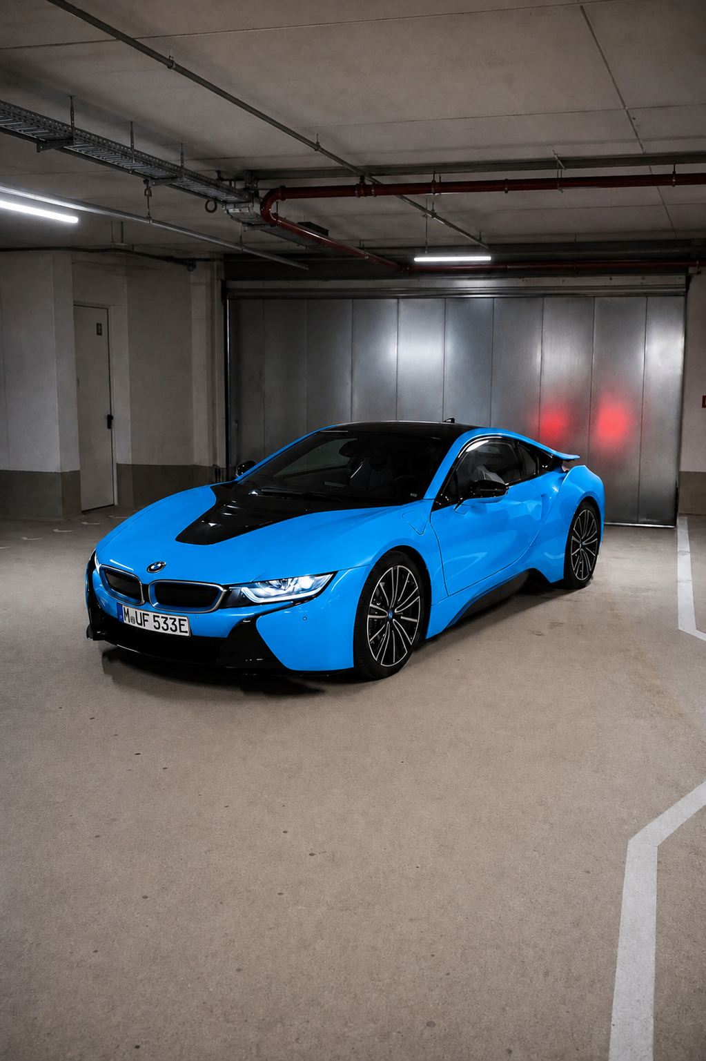 Gloss Blue Wrap BMW i8