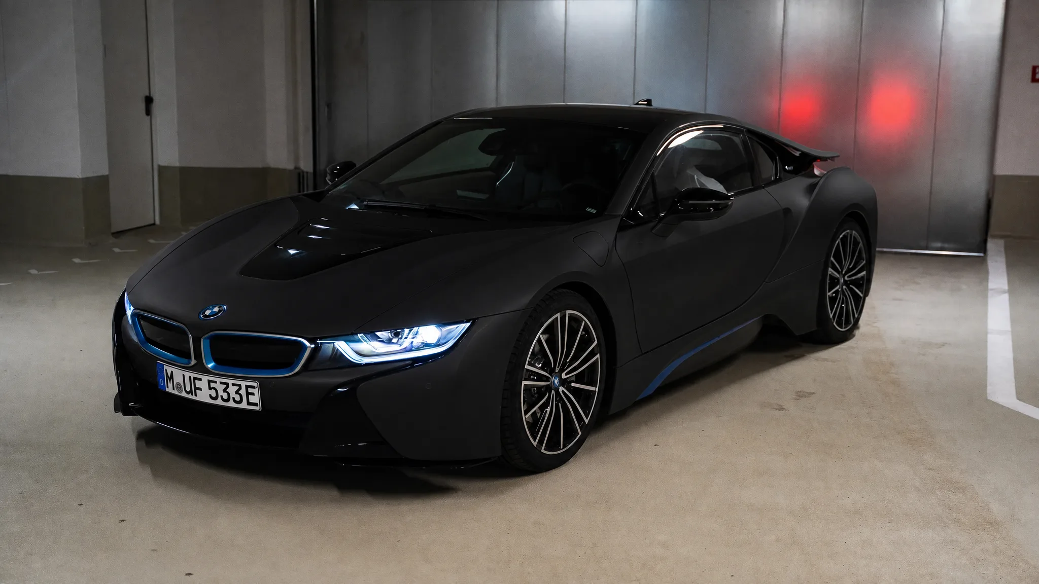 Matte Black Wrap BMW i8