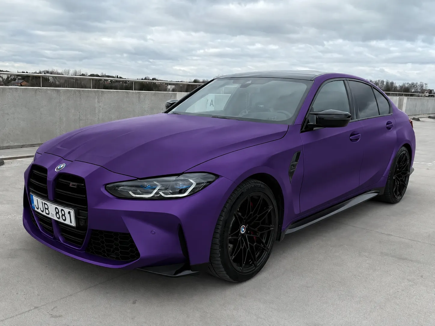 BMW M3 in premium vinyl wrap
