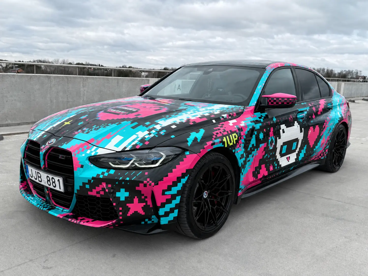 Pixel art Wrap BMW M3