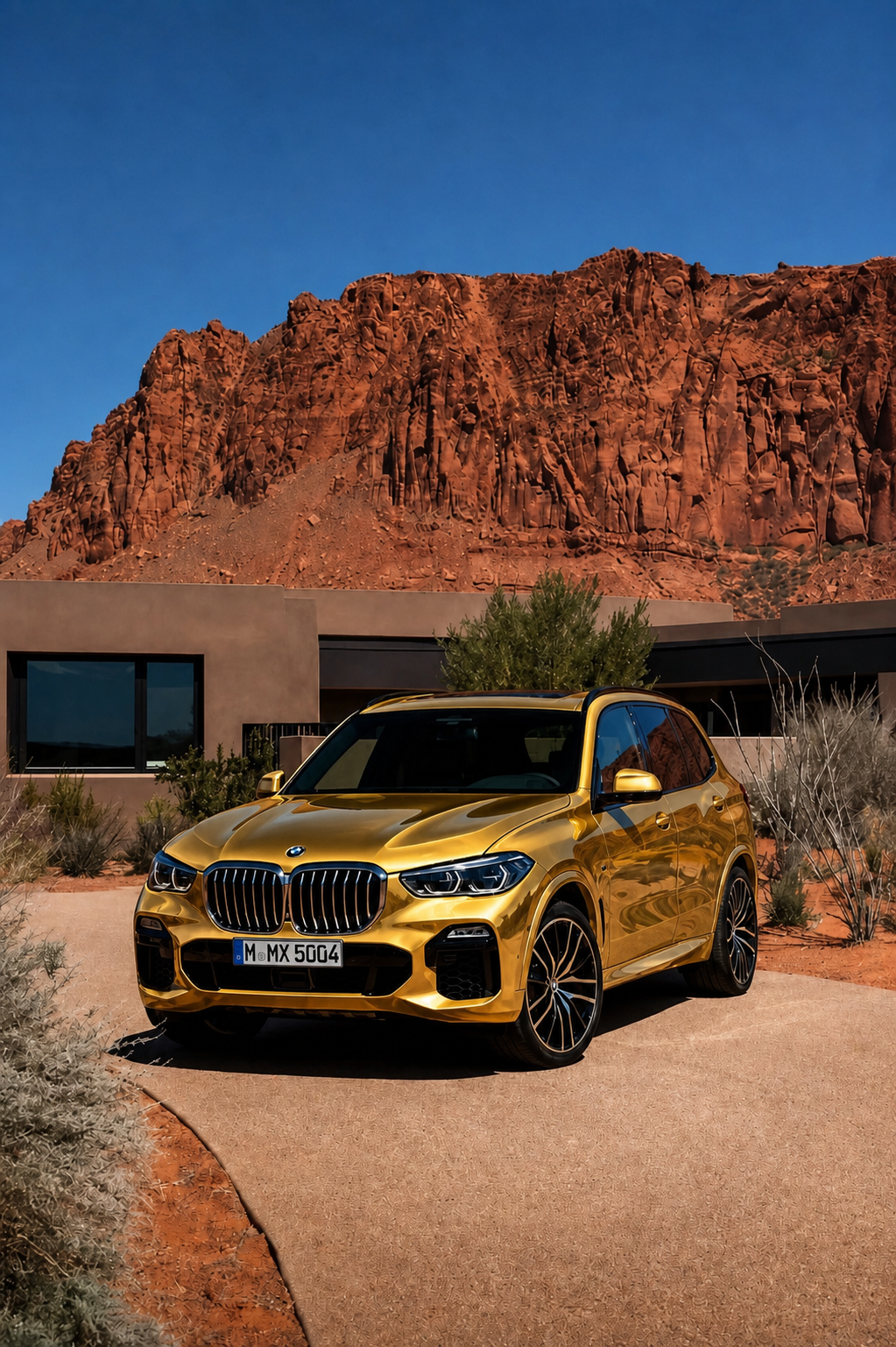 Gold Metallic Wrap BMW X5
