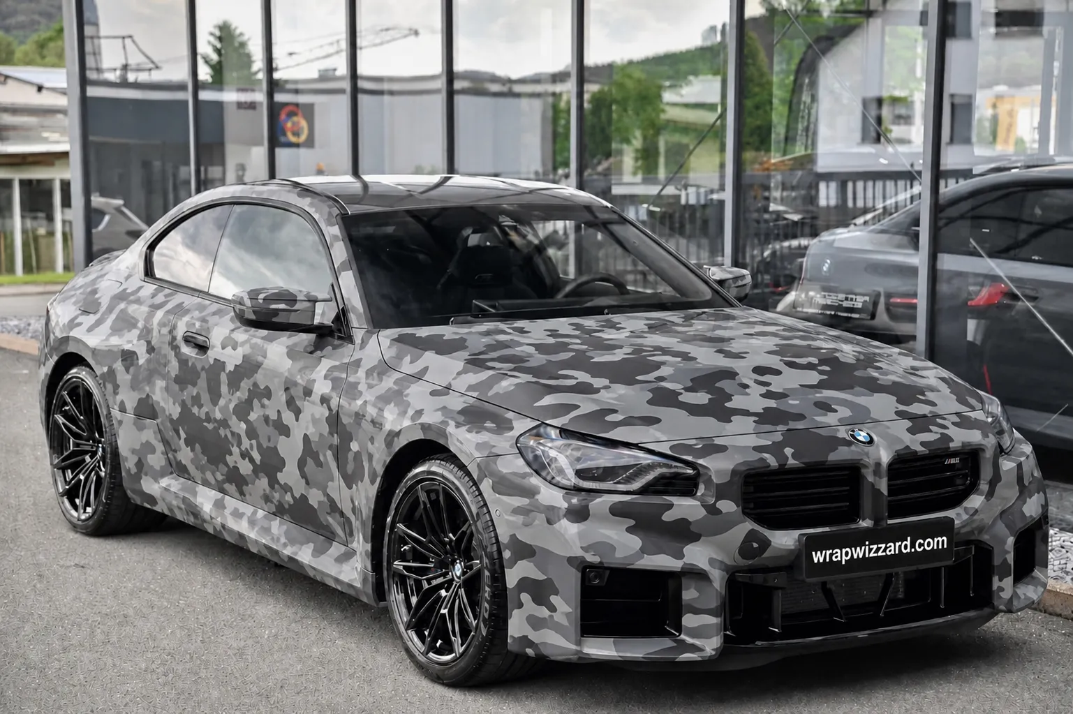 Pattern Camo vinyl wrap on BMW M2