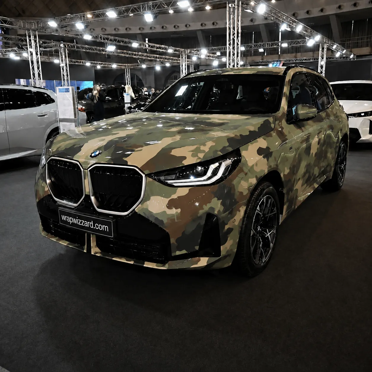 Pattern Camo vinyl wrap on BMW X3