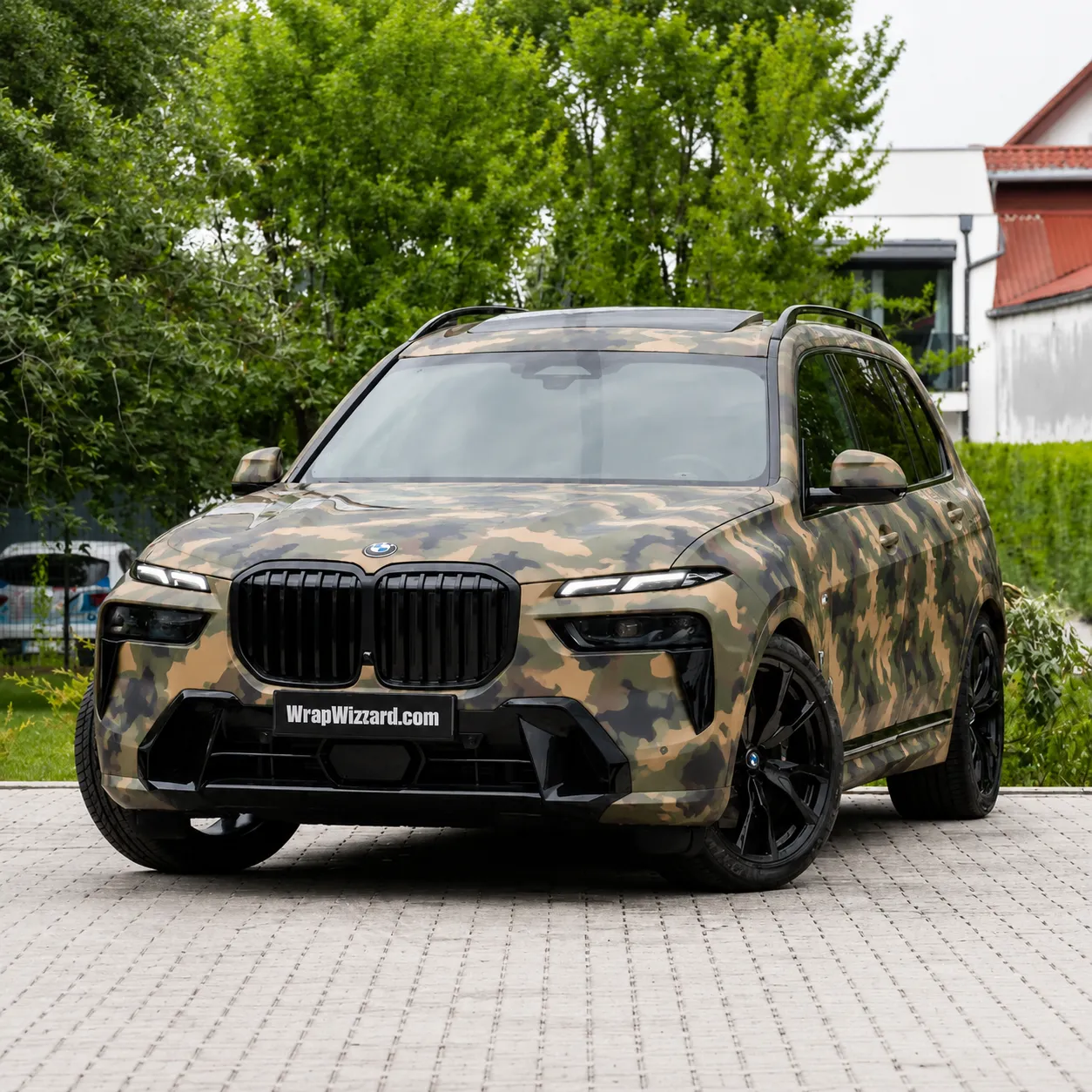 Pattern Camo vinyl wrap on BMW X7