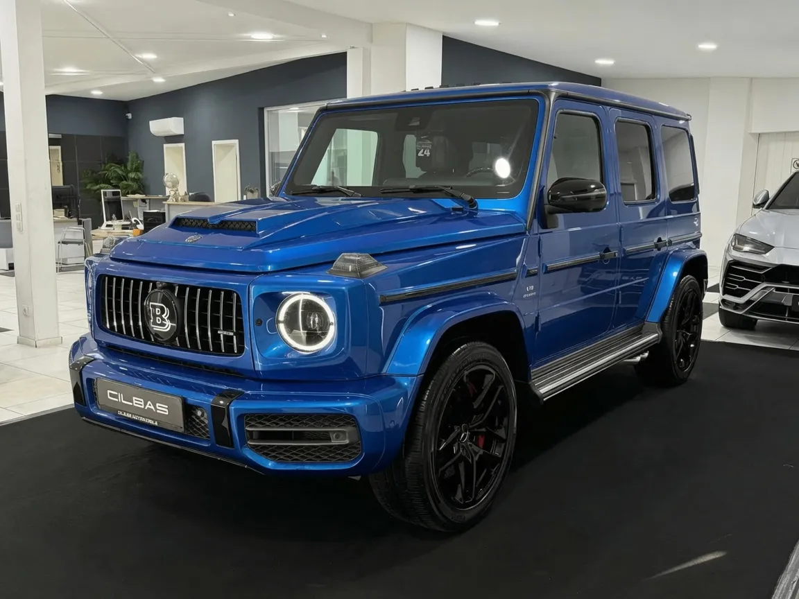 Gloss Blue vinyl wrap on Mercedes-Benz G-Class