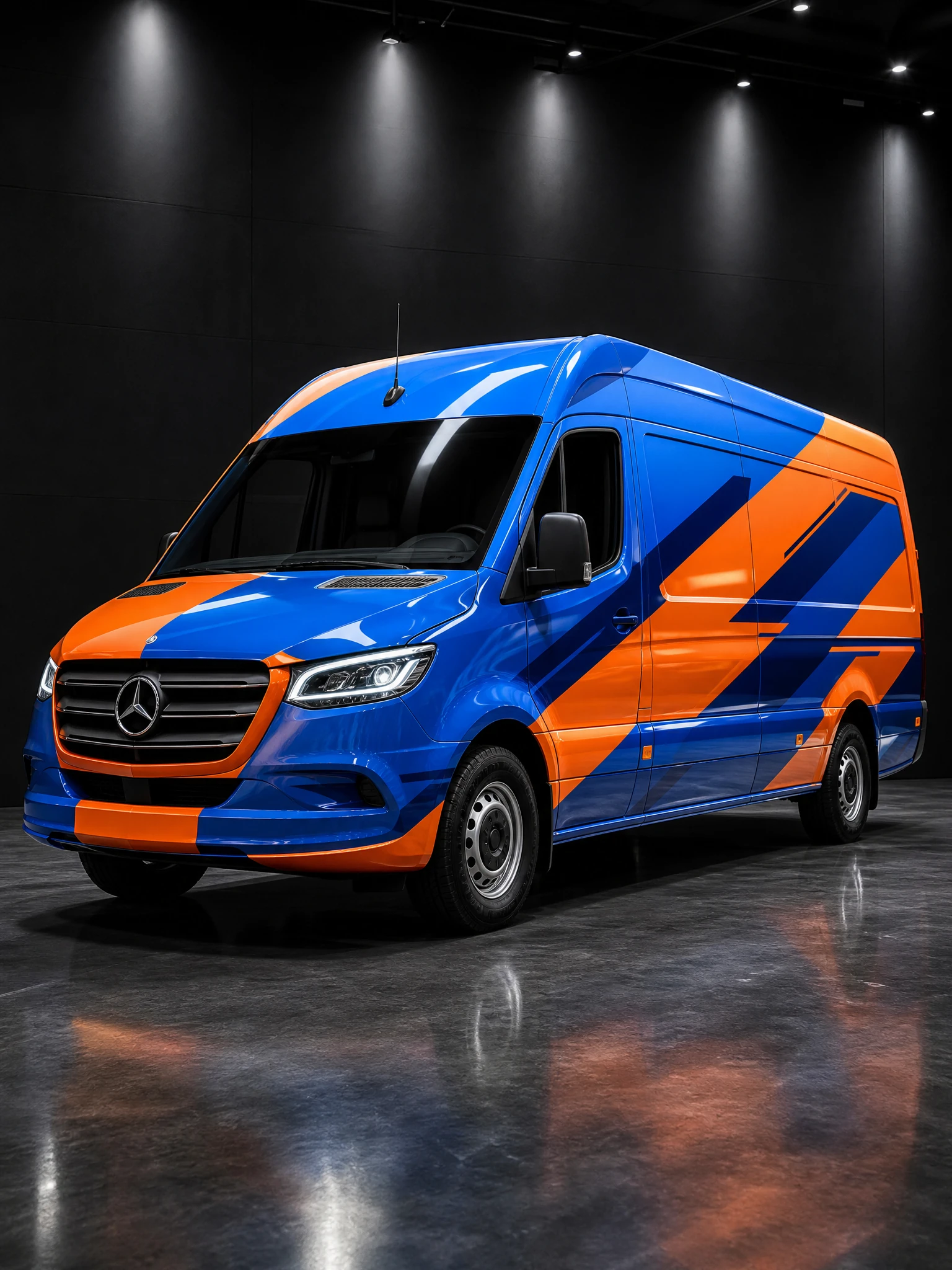 Mercedes Sprinter in a bold corporate wrap
