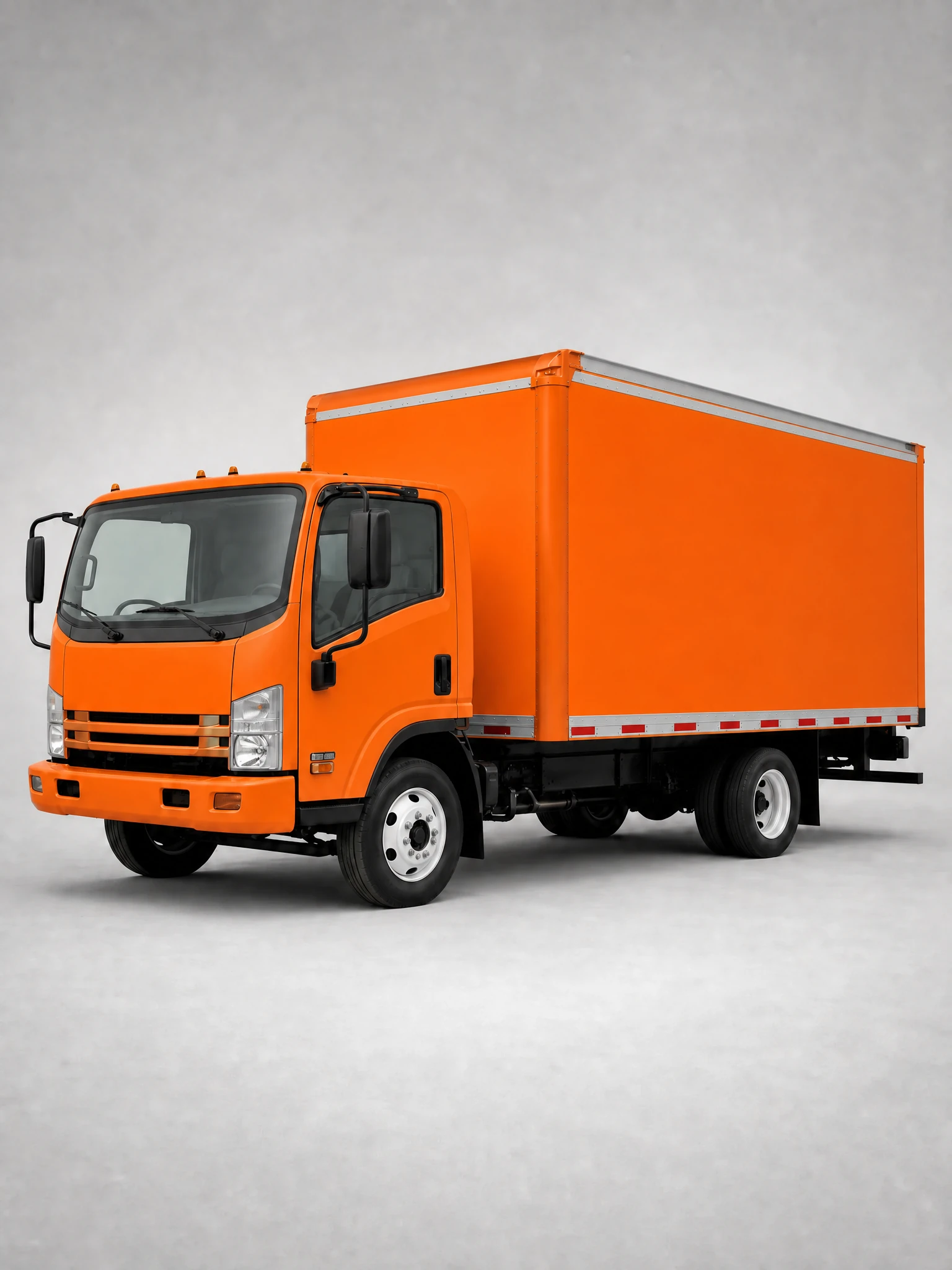 14 safety orange truck wrap