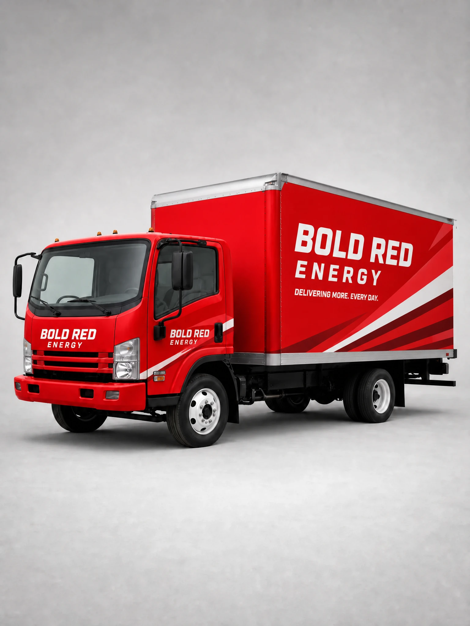 16 red energy truck wrap