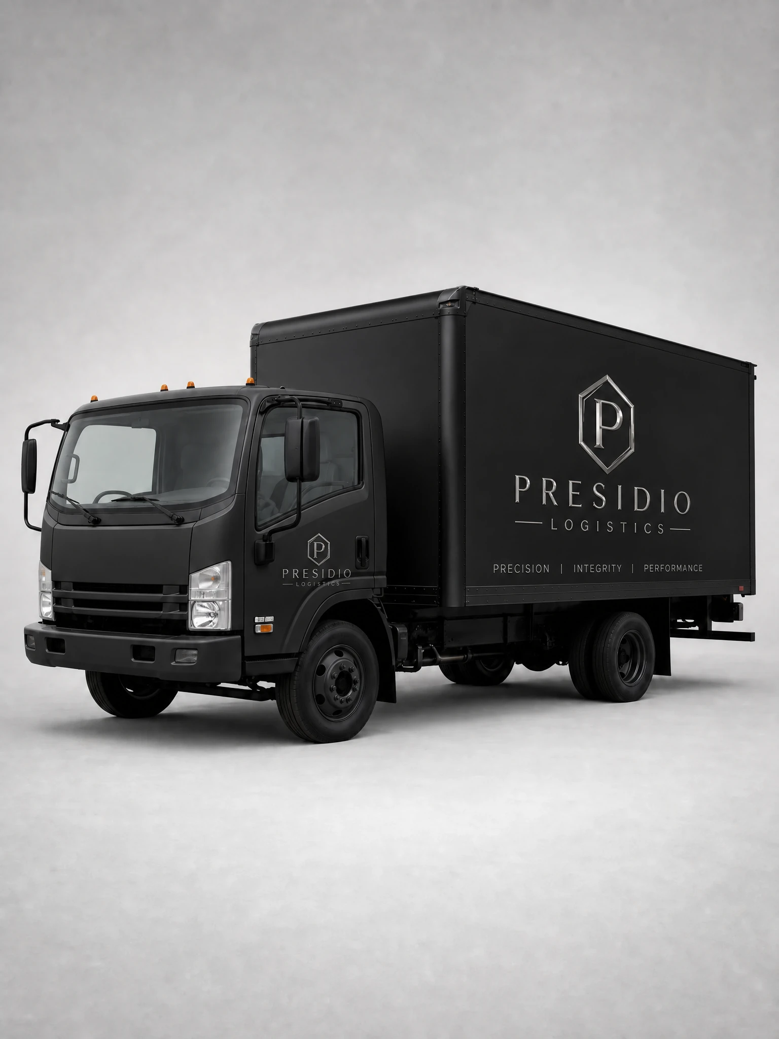 17 matte black truck wrap