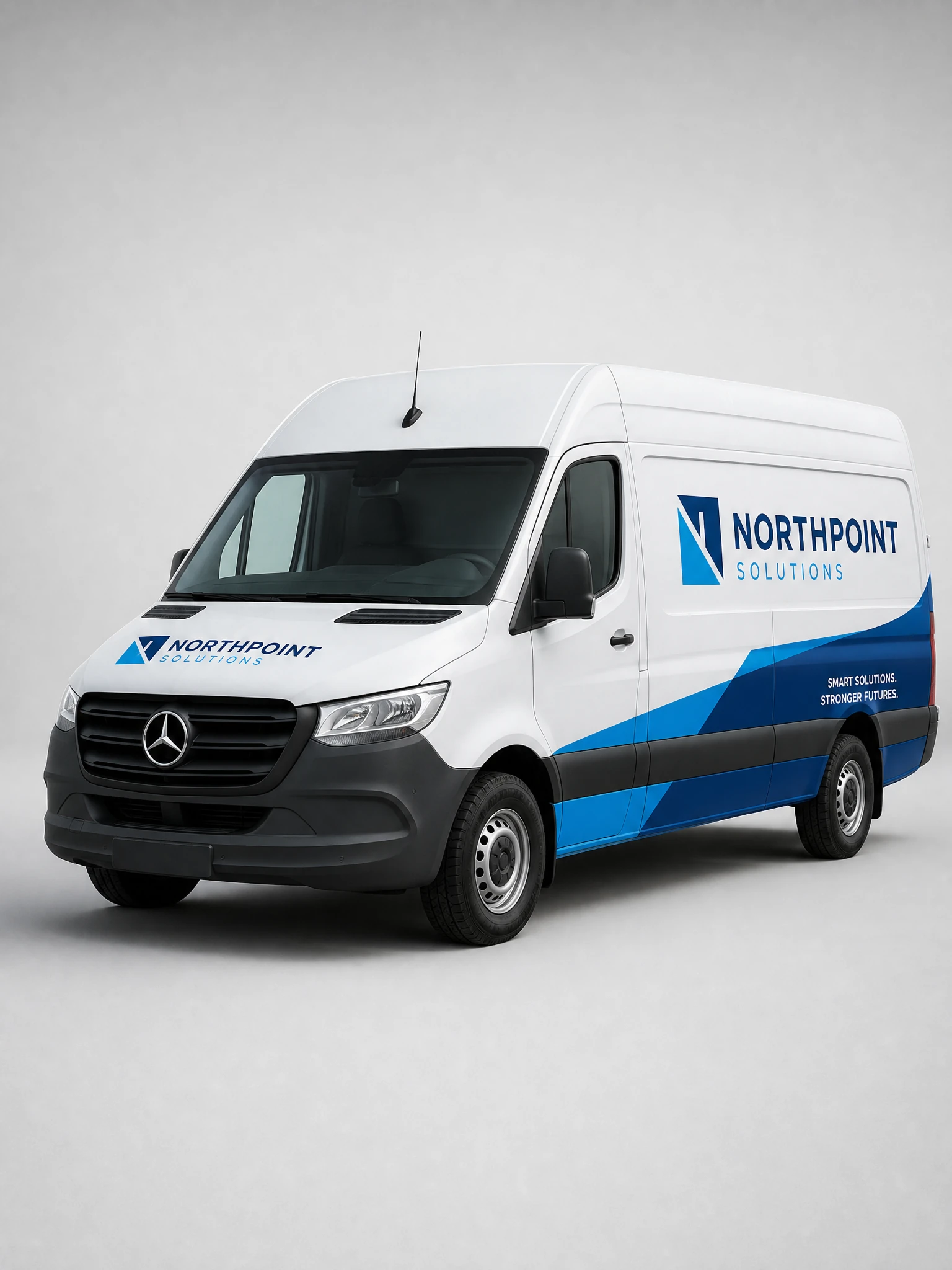 Sprinter van in a corporate fleet wrap